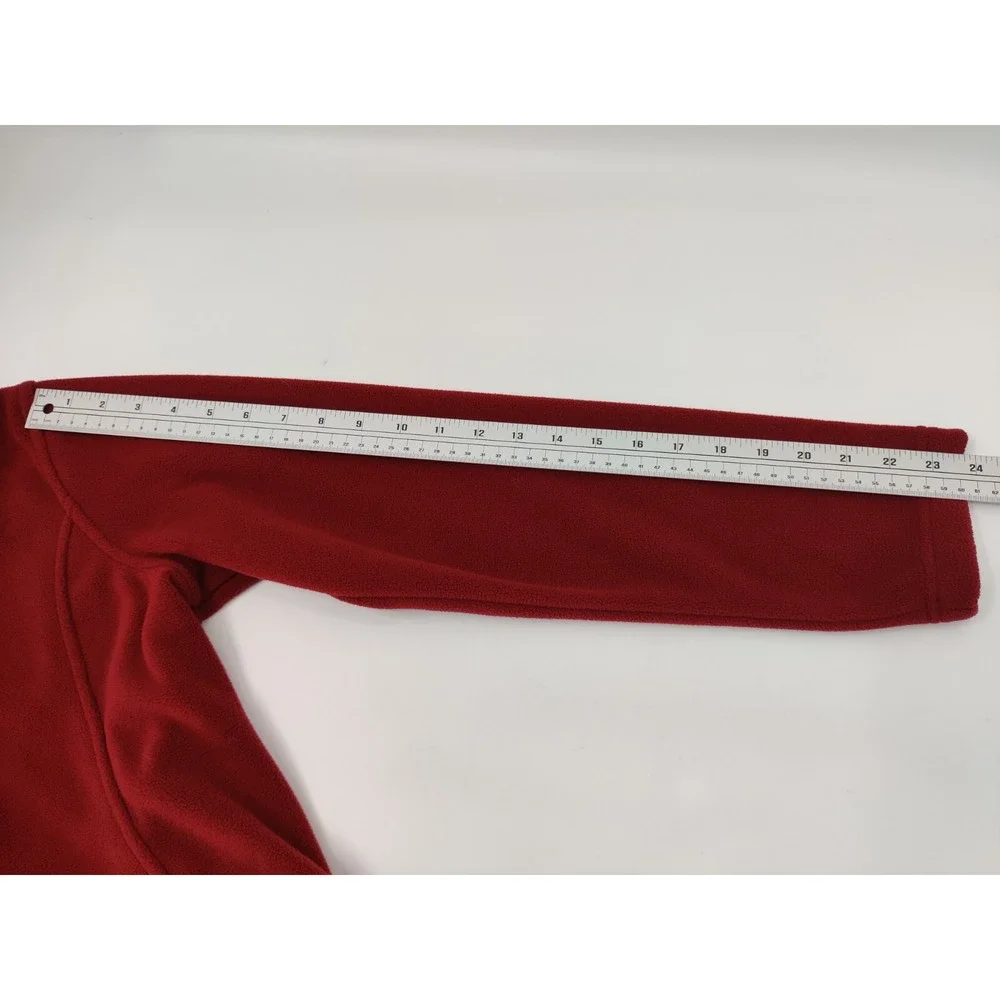 Bass Pro Shops Mens Full Zip Fleece Jacket Burgundy Red‎ Small